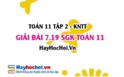 Bài 7.19 SGK Toán 11 Tập 2 Kết nối tri thức